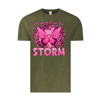 Vintage Olive Stronger Than The Storm Breast Cancer Vintage Tee - texasbilliewilder