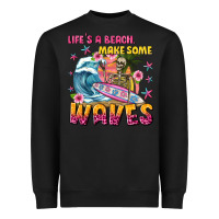 Black lifes a beach make some waves Heavyweight Sweatshirt - texasbilliewilder