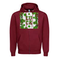 Burgundy luck Zipper Hoodie - Artiststas