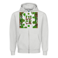 Dove Grey luck Zipper Hoodie - Artiststas