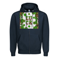 Navy luck Zipper Hoodie - Artiststas