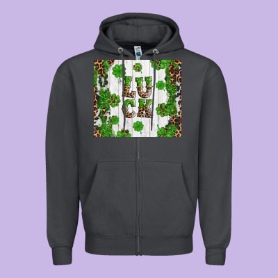 Luck Zipper Hoodie Designed By Artiststas