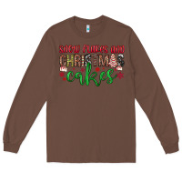Chestnut Snowflakes and Christmas cakes Long Sleeve Tee - JahusDesignShop