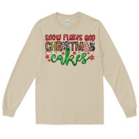 Mushroom Snowflakes and Christmas cakes Long Sleeve Tee - JahusDesignShop