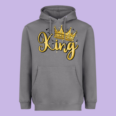 King Heavyweight Hoodie Designed By Maliassmallbusiness