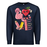 Navy love teacher Premium Sweatshirt - MaliasSmallBusiness