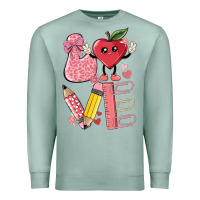 Seafoam love teacher Premium Sweatshirt - MaliasSmallBusiness