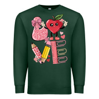 Sports Green love teacher Premium Sweatshirt - MaliasSmallBusiness