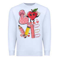 White love teacher Premium Sweatshirt - MaliasSmallBusiness