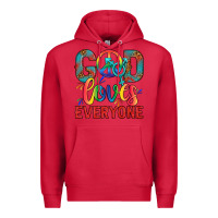 Cardinal Lgbtq God Loves Everyone With Unicorn Premium Hoodie - BundleAndBundleShop