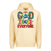 Pina Colada Lgbtq God Loves Everyone With Unicorn Premium Hoodie - BundleAndBundleShop