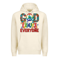 Tofu Lgbtq God Loves Everyone With Unicorn Premium Hoodie - BundleAndBundleShop