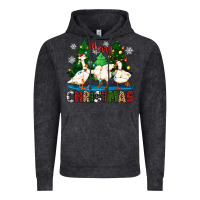 Vintage Black merry christmas duck Vintage Hoodie - Zillion Design Studio