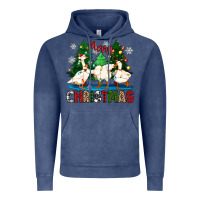 Vintage Denim merry christmas duck Vintage Hoodie - Zillion Design Studio