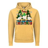 Vintage Mustard merry christmas duck Vintage Hoodie - Zillion Design Studio