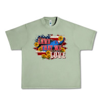 Oil Green Land that we love 4th of july Urban Heavy Tee - CowGirlArtShop