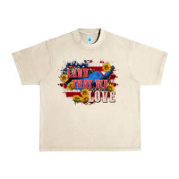 Sandshell Land that we love 4th of july Urban Heavy Tee - CowGirlArtShop