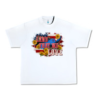 White Land that we love 4th of july Urban Heavy Tee - CowGirlArtShop