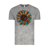Cloud Rock fall tooled lather leopard Vintage Tee - RanaPortraitStore