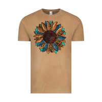 Vintage Camel fall tooled lather leopard Vintage Tee - RanaPortraitStore