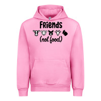 Fuchsia Pink Friends not Food Urban Hoodie - Bettercallsaul