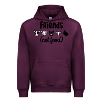 Mauve Wine Friends not Food Urban Hoodie - Bettercallsaul