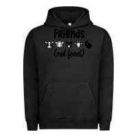 Pigment Black Friends not Food Urban Hoodie - Bettercallsaul