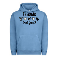 Pigment Pebble Blue Friends not Food Urban Hoodie - Bettercallsaul