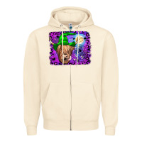 Sandshell highland cow halloween Zipper Hoodie - JahusDesignShop