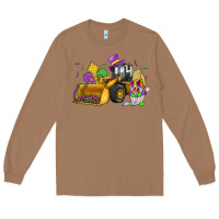 Toasted Coconut mardi gras gnome bulldozer Long Sleeve Tee - JahusDesignShop