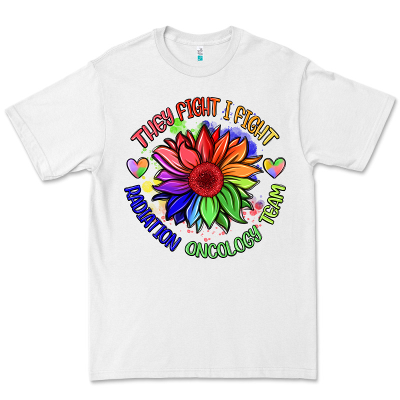 Oncology Team Sunflower Premium Tee by BarkalooDesign | Teevron