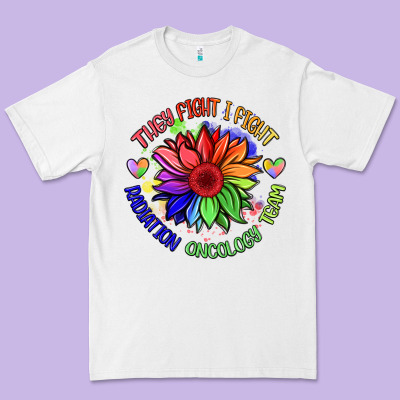 Oncology Team Sunflower Premium Tee Designed By Barkaloodesign