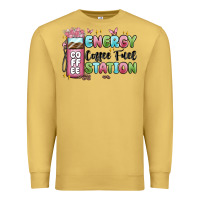 Antique Gold energy coffee fuel station Premium Sweatshirt - MaliasSmallBusiness