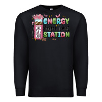 Black energy coffee fuel station Premium Sweatshirt - MaliasSmallBusiness