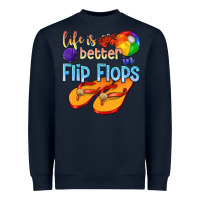 Navy life is better in flip flops Heavyweight Sweatshirt - texasbilliewilder