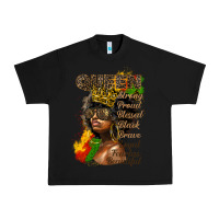 Black afro queen juneteenth Urban Heavy Tee - HRA Design Shop