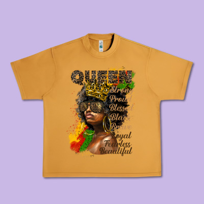 Afro Queen Juneteenth Urban Heavy Tee Designed By Hra Design Shop