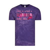 Cloud Purple This Is What a Warrior Looks Like Vintage Tee - texasbilliewilder