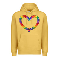 Antique Gold Lgbtq Heart Balloon Premium Hoodie - BundleAndBundleShop