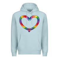 Blue Mist Lgbtq Heart Balloon Premium Hoodie - BundleAndBundleShop