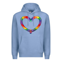 Colony Blue Lgbtq Heart Balloon Premium Hoodie - BundleAndBundleShop