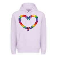Lilac Lgbtq Heart Balloon Premium Hoodie - BundleAndBundleShop