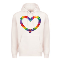 Pale Pink Lgbtq Heart Balloon Premium Hoodie - BundleAndBundleShop