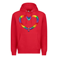 Red Lgbtq Heart Balloon Premium Hoodie - BundleAndBundleShop