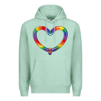 Seafoam Lgbtq Heart Balloon Premium Hoodie - BundleAndBundleShop