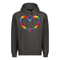 Smoke Lgbtq Heart Balloon Premium Hoodie - BundleAndBundleShop