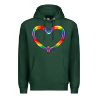 Sports Green Lgbtq Heart Balloon Premium Hoodie - BundleAndBundleShop