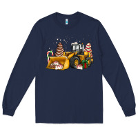 Navy little debbie tree cakes bulldozer Long Sleeve Tee - JahusDesignShop