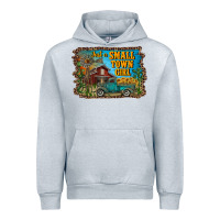 Heather Grey just a small town girl Urban Hoodie - RanaPortraitStore