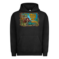 Pigment Black just a small town girl Urban Hoodie - RanaPortraitStore